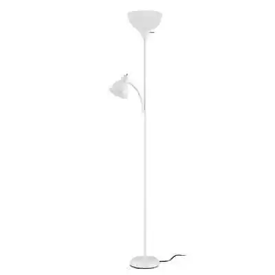 Mainstays 72  Combo Floor Lamp With Reading Light White Plastic Modern For • $13.98