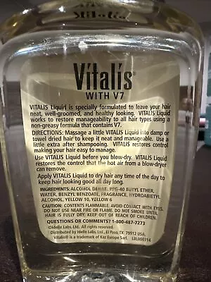 Vitalis V7 Hair Tonic Hydroabietyl Alcohol Denat. Formula 7 Oz. Ships Out Fast • $34.95