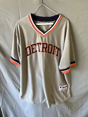 Majestic Detroit Tigers Cabrera Gray Jersey Size 52 • $49.99