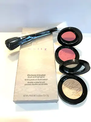 MALLY EFFORTLESSLY AIRBRUSHED BLUSH & HIGHLIGHTER+Brush  PRETTY PINK /STARDUST • $11.99