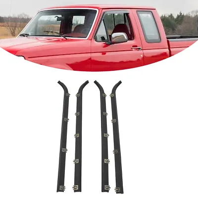 $72.23 • Buy 4x Outer Window Sweep Trim Seals Car Weatherstrip For Ford Bronco F150 F250 F350