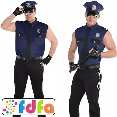 Amscan Under Arrest Sexy Police Adults Mens Fancy Dress Costume • £28.49