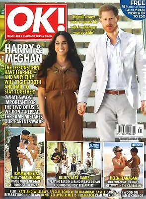 OK! Magazine Meghan Markle Prince Harry Helen Flanagan Alex James 7.8.23 • £11.99