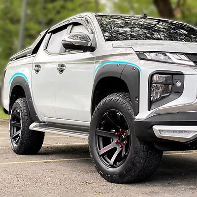 Fender Flares Wide Body Matt Black For Mitsubishi Triton MR 2019-2024 2021 2022 • $229.08