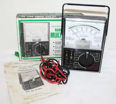 Micronta 22-204c Range Doubler Multi-tester 43 Ranges 50000 Ohms/Volts - In Box • $24.99