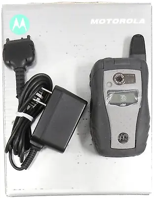 Motorola I580 - Black & Gray ( Nextel ) Rare IDEN PTT Flip Phone - Bundled • $93.49