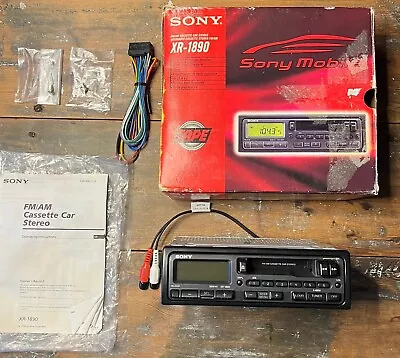 Vintage Sony XR-1890 Cassette Tape Player 90s Car Stereo New Old Stock Untested • $169