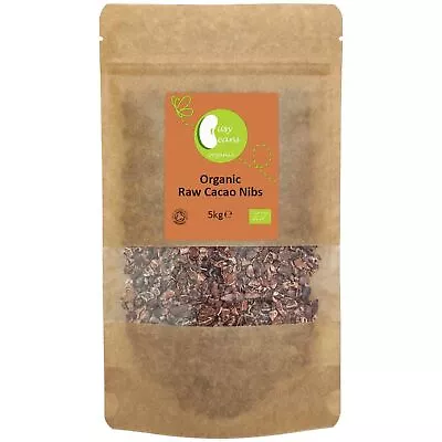 Organic Raw Cacao Nibs - Certified Organic - By Busy Beans Organic (5kg) • £64.99