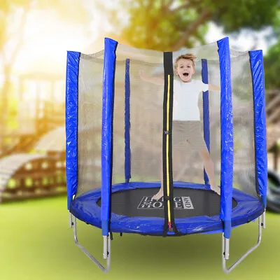 5 FT Kids Trampoline Safety Jumper Rebounder Enclosure Net Indoor Outdoor Play • £69.95