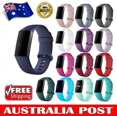 For Fitbit Charge 3 Replacement Band Strap Wrist Band Silicone Bracelet Watch AU • $8.69