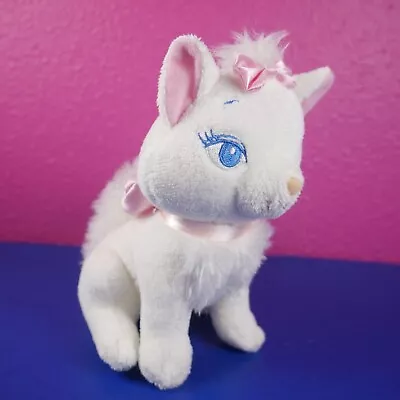 Disney Marie The Kitty Cat Aristocats Plush Stuffed Animal 6  White Blue Eyes • $6