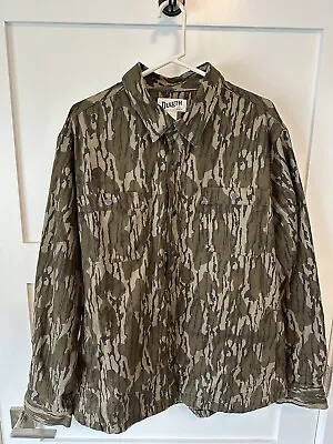 Duluth Trading Co Shirt Jacket Camo XL Bottomlands Camo Mossy Oak • $25