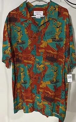 Disney Parks Mr. Toad Button Down Camp Shirt XXL NWT NICE • $79