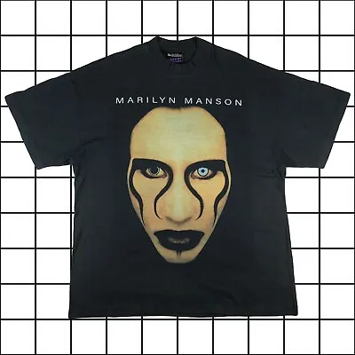 Vintage Styled Effn Clothing Marilyn Manson Graphic Single Stitch XL T-shirt • £80