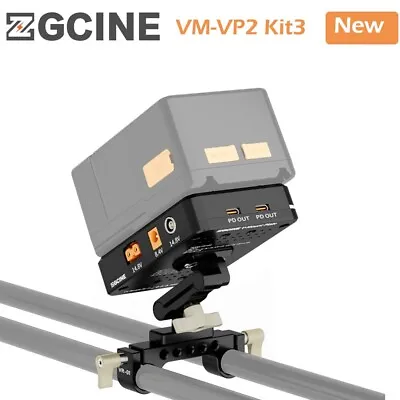 ZGCINE VM-VP2 Kit3 V-Mount Lock Battery Plate Kit 15mm Rod Clamp For Camera DSLR • $79