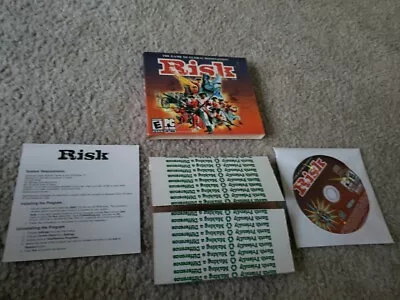 Hasbro  Risk  Game 2007 PC CD-ROM Windows 2000 Rare Cover New Open Box • $23