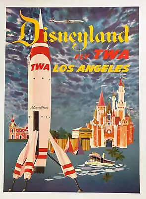 TWA - Disneyland Original Vintage Poster • $16784.99