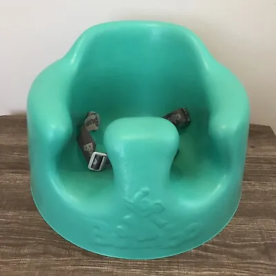 BUMBO Baby Floor Seat Adjustable Safety Restraint Strap Weaning Blue Green Aqua  • $29.75