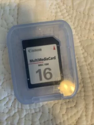 OEM Genuine CANON 16 MB MMC-16m Multi Media SD Memory Card Old Digital Camera • $9.99