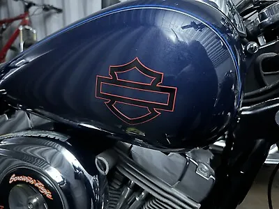 (2) Harley Davidson Tank Decals Stickers Fits Dyna Sportster Street Glide • $12.99