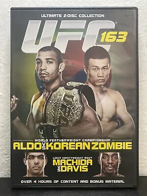 UFC 163: Aldo Vs Korean Zombie DVD W/ Insert (2-Disc Set MMA 2013) • $19.99