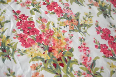 Laura Ashley Floral Fabric Hemmed Pink Yellow Florals See Details 42x40  • $16.94