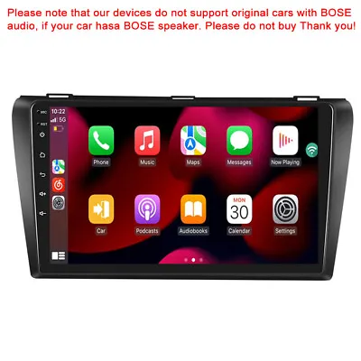 9'' Android 13 Car Radio GPS Nav Stereo Wifi Apple CarPlay For Mazda 3 2004-2009 • $125.99