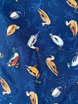 The Alexander Henry Fabric Collection Ducks  BTY By The Yard  X 43 In Mallard • $19.99