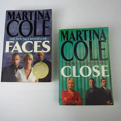 Faces + Close: Large Paperback Novels By Martina Cole: Thriller Crime Fiction • $22.95