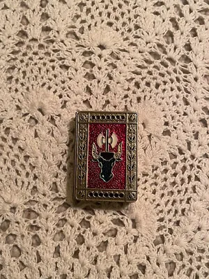 Vintage Egyptian Or Harvest-Themed Brass Matchbook Holder With Matches • $20