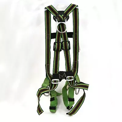 Miller Duraflex E552 Safety Harness Green Stripe 400 Lb Capacity • $154.99