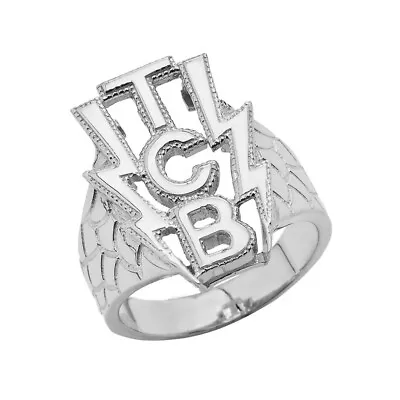 .925 Sterling Silver Taking Care Of Business (TCB) Men's Ring • $59.99
