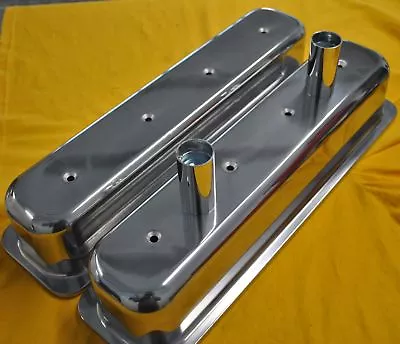 SBC Tall Valve Covers Circle Track Aluminum Vortec 350 Small Block Chevy Dirt • $109.95