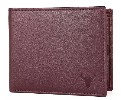 Genuine Leather Minimalist Bifold Wallets For Men RFID Blocking Slim Mens Wallet • £36.61