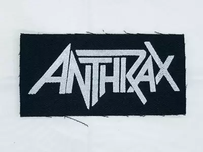 Anthrax Logo Heavy Metal Denim Patch DIY Band Punk Metallica Megadeth Slayer • $4