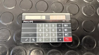 £16.77 • Buy Philips SBC 1531 Solar Calculator - Credit Card Size