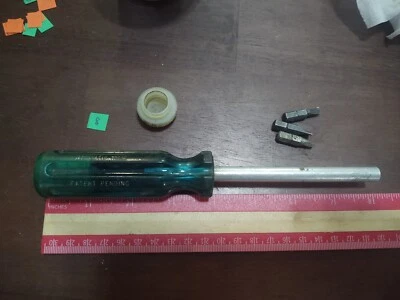 $15.99 • Buy Vintage Vaco-Matic Magnetic Bit Holding Screwdriver With Bits Storage USA 70035