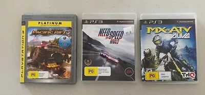 PS3 Games NEED FOR SPEED MX Vs ATV Alive & MOTOR STORM Pacific Rift  • $10