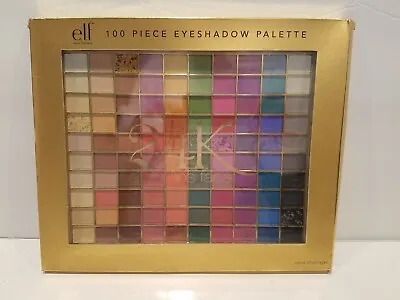 $22.99 • Buy E.L.F.- 100 Piece 24KT Eyeshadow Palette  Eyes, Lips Face ~ NIB 