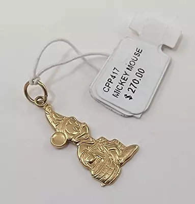 Disney Charm Fantasia Mickey 14k Gold NOS With Tag Sorcerers Apprentice Pendant • $399.99