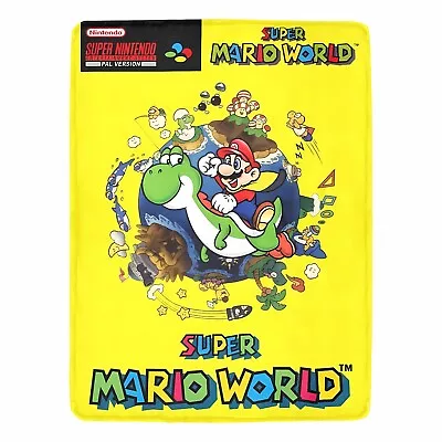 Retro Super Mario World Super Nintendo Ultra-Soft Micro Fleece Blanket • $39.99