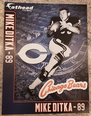 Chicago Bears HOF MIKE DITKA #89  FATHEAD Retired Jersey 2/9/13 • $24.89