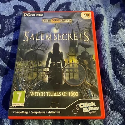 Salem Secrets PC Video Game 2010 Hidden Mysteries Witch Trials Of 1692 • $10