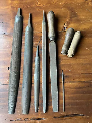 £0.99 • Buy Vintage Rasps. Mixed Engineering Metal Working Files & Handles Job Lot 2626g