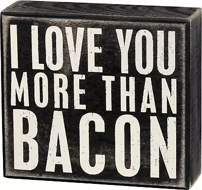 Primitives By Kathy 19176 Classic Box Sign 5 X 4.5-Inches I Love You More Than • $18.37