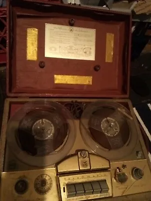 Antique  The Voice Of Music  Reel To Reel With Microphone  • $49.99