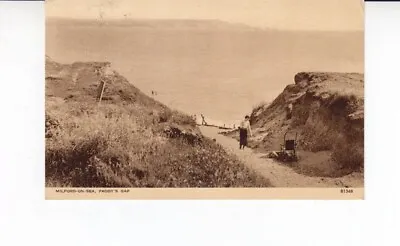 **** Postcard. Milford On Sea. Paddy's Gap 1959 • £1.99