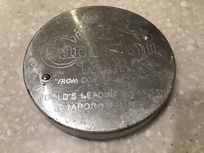 $17 • Buy Vintage PET Evaporated Milk Punch Lid Can Opener Aluminum Metal Advertising