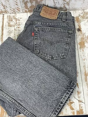 Vintage Levi's 501 Button Fly Men's Jeans 34x32 Black Acid Wash Made In USA • $78.88