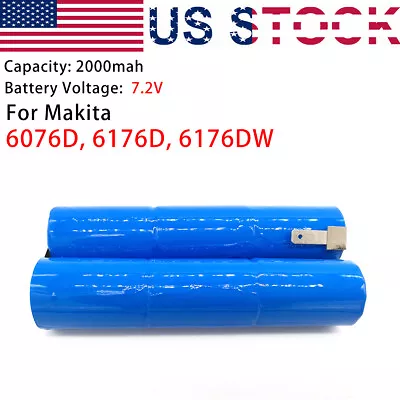 Battery Pack For Makita 7.2V  2.0Ah 2000mah Ni-MH 6076D 6176D 6176DW US#1 • $23.40